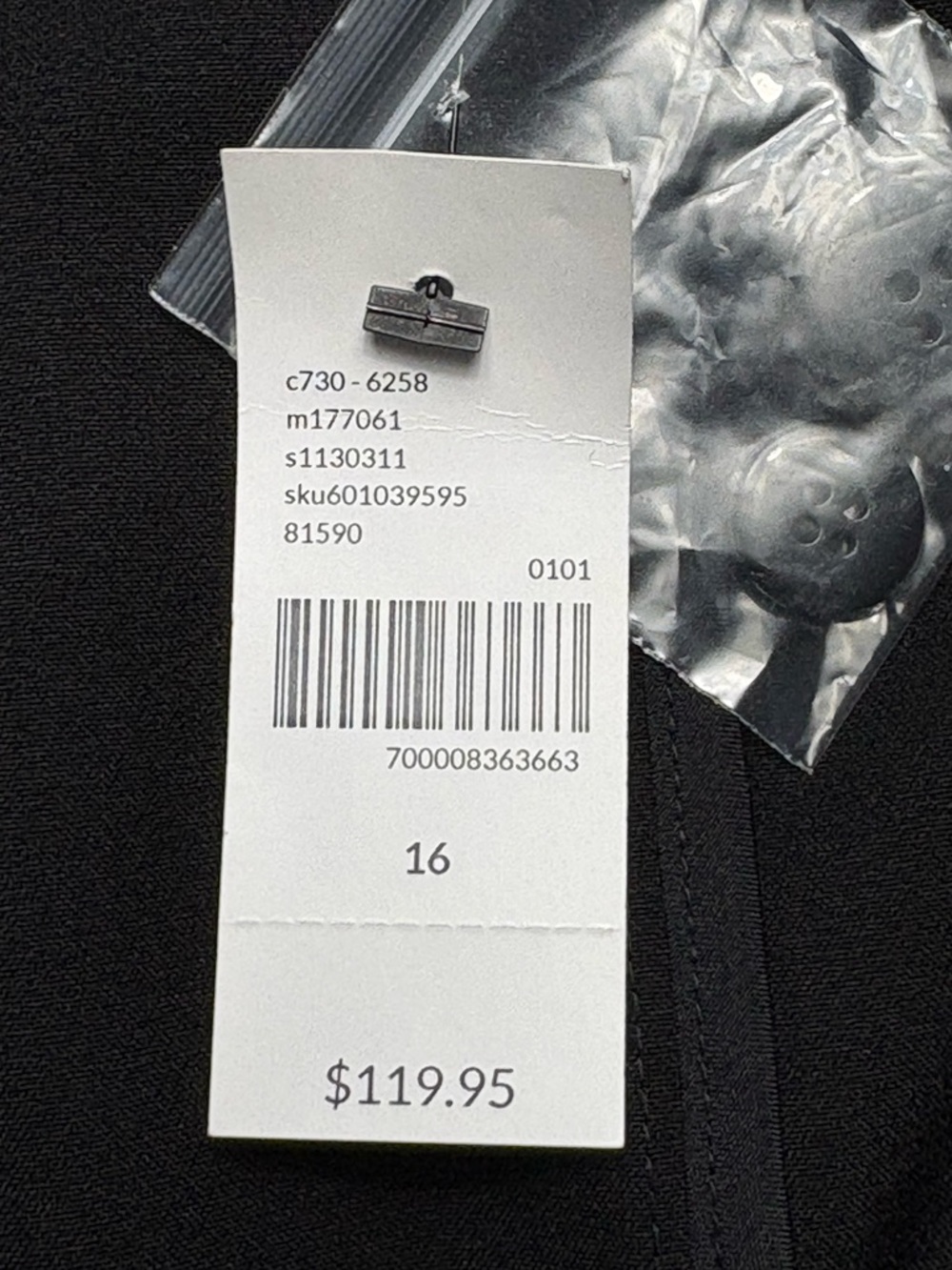 NWT Lane Bryant The Perfect Drape One-Button Blazer Black • Size 16 • $120 - Picture 13 of 13